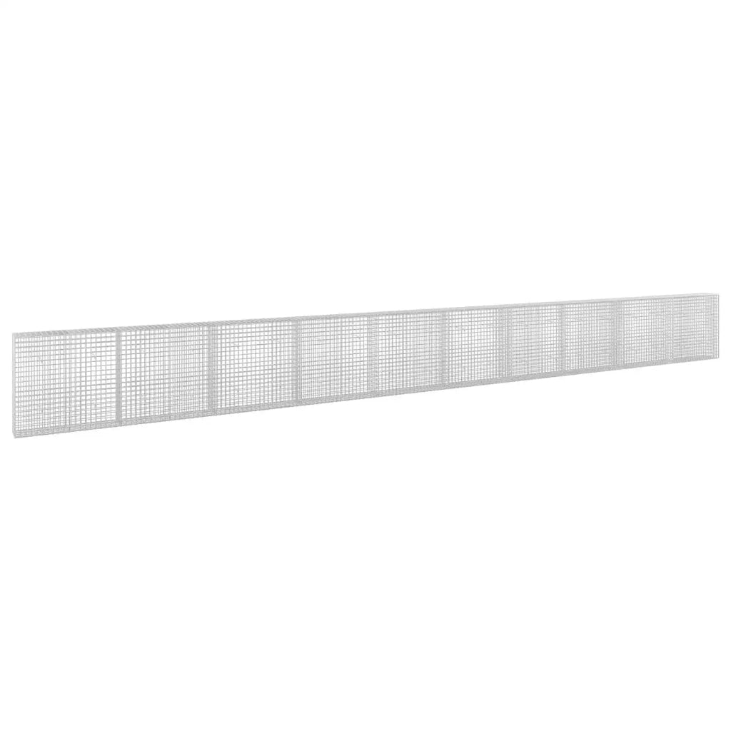 Gabione con filo da 5 mm e rete da 5x5 cm 1000x30x100 cm 3464174