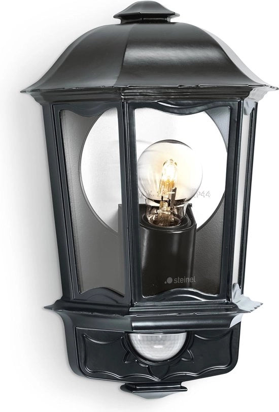 Lampada da Esterno con Sensore - Lampada da Parete Retro Stilistica per Facciate e Portoni - Fitting E27, Sensore IR 180°, IP44