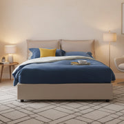 Letto Matrimoniale Viburno, Letto Matrimoniale Contenitore Made in Italy, Grigio