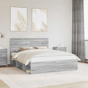 Struttura del letto Grigio Sonoma 160 x 200 cm Pino massello