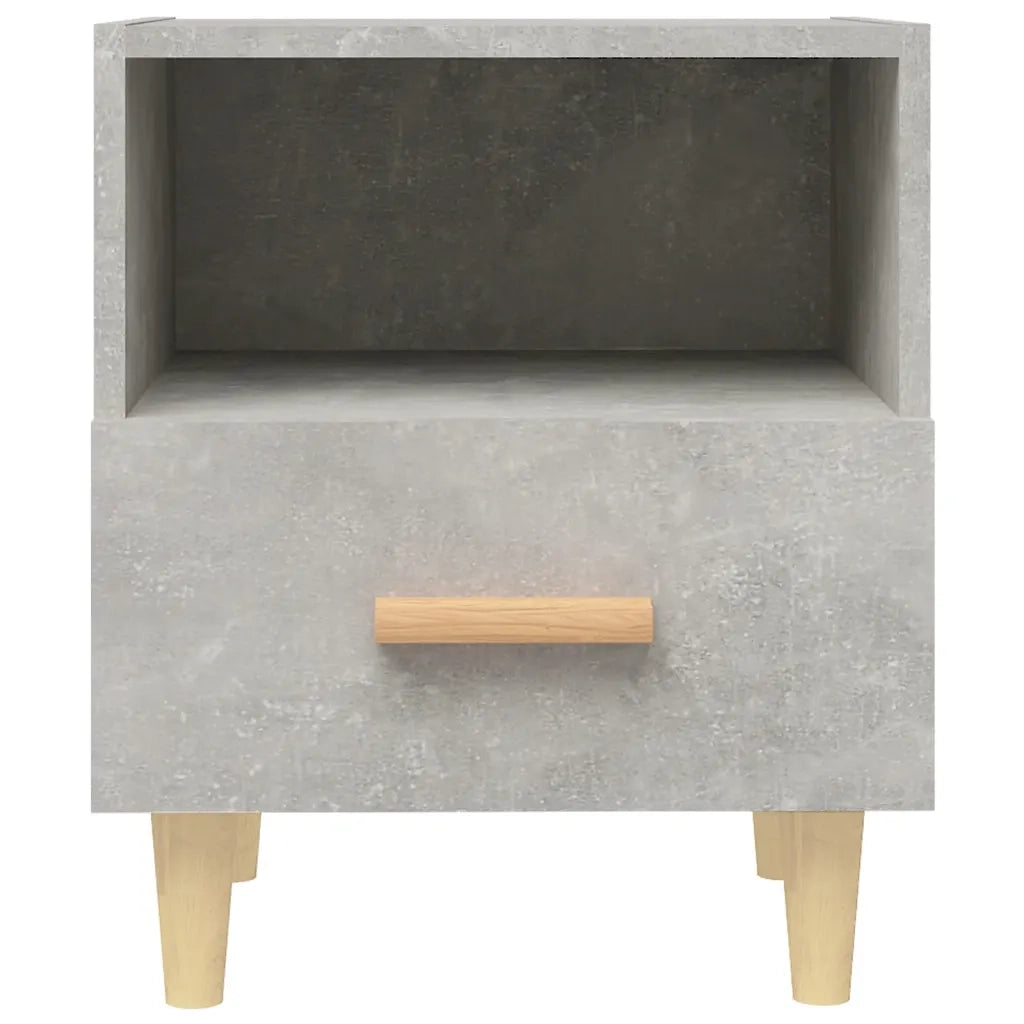 Comodino Grigio Cemento 40x35x47 cm cod mxl 30217