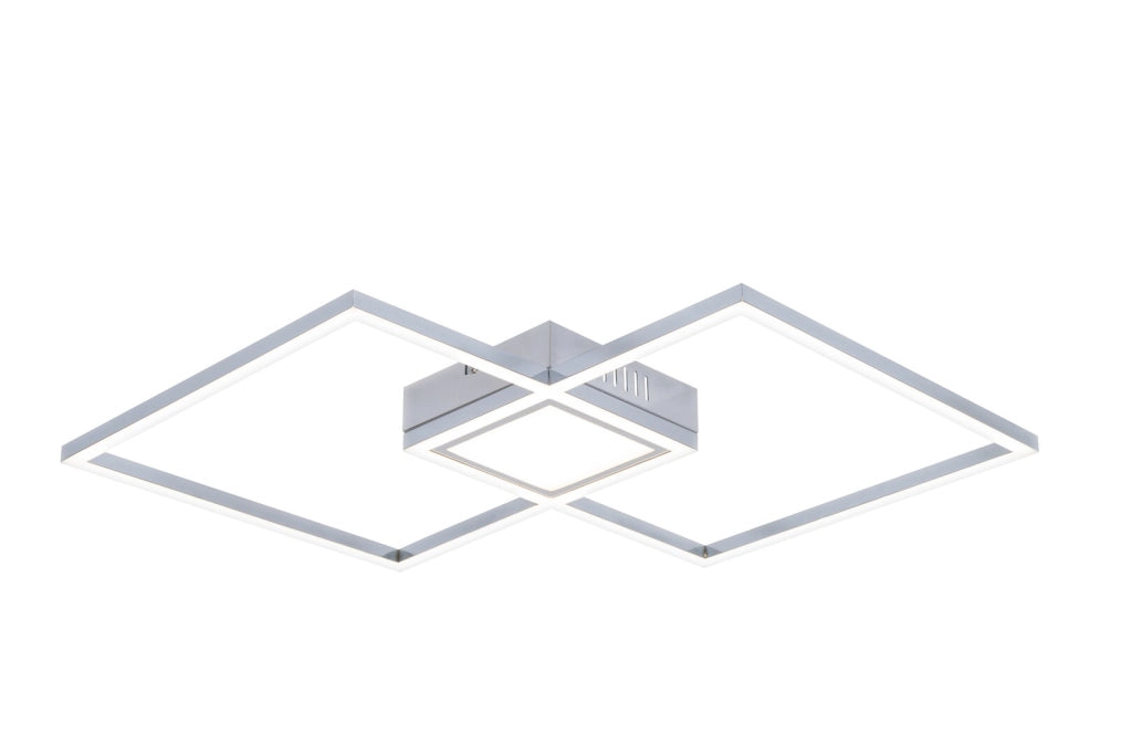 Plafoniera LED Rabalux Sirius 40W cromata quadrata 4000K