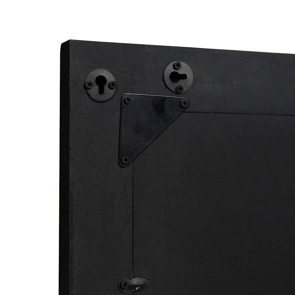 Specchio da bagno-Specchio decorativo Nero e Argento 70 x 50 x 2,5 cm