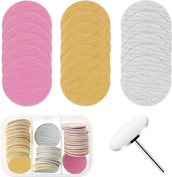 Set di dischi per raschiare e punteruolo per pedicure e manicure