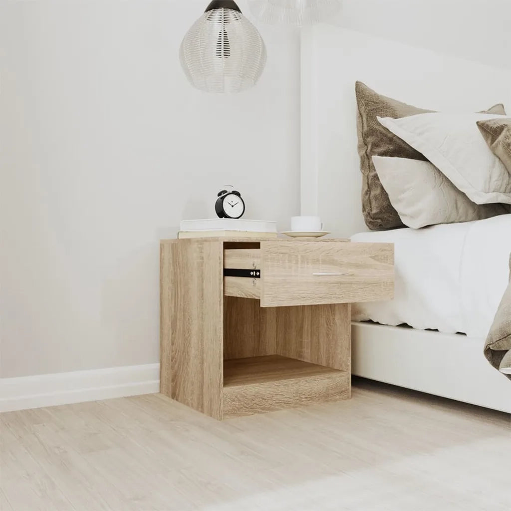 Comodini 2 pz con Cassetto Colore Rovere cod mxl 53226