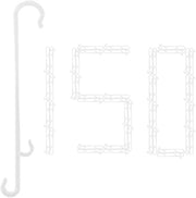 Supporto per pomodoro in PP 150 pezzi - Appoggio per piante - Clip per verdure - Ganci per piante - Supporto per frutta - Kunststoff di alta qualità PP