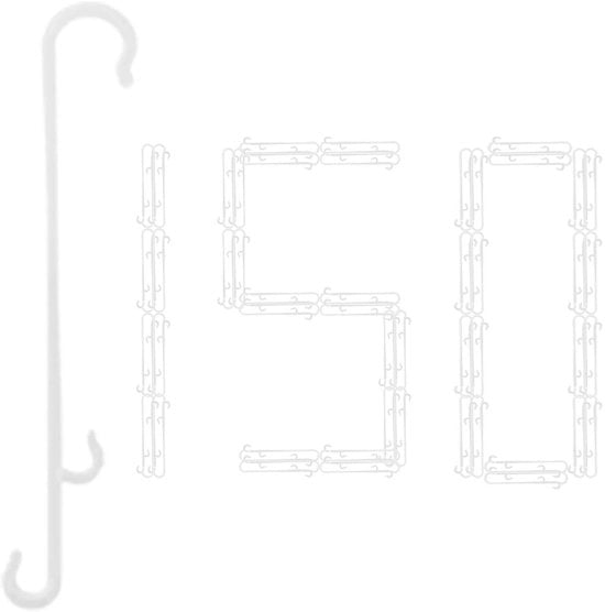 Supporto per pomodoro in PP 150 pezzi - Appoggio per piante - Clip per verdure - Ganci per piante - Supporto per frutta - Kunststoff di alta qualità PP