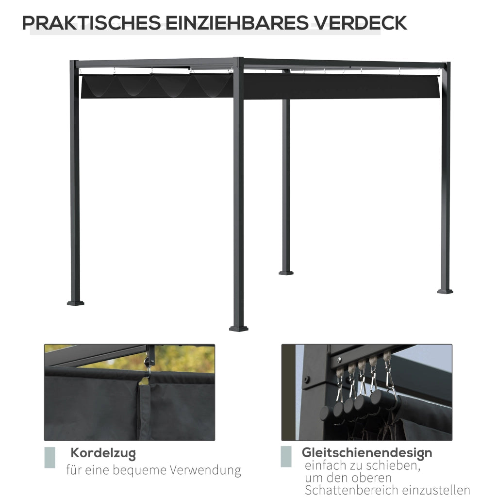 Pergola 3x2m ¨C zephmum ¨C Nero Grigio