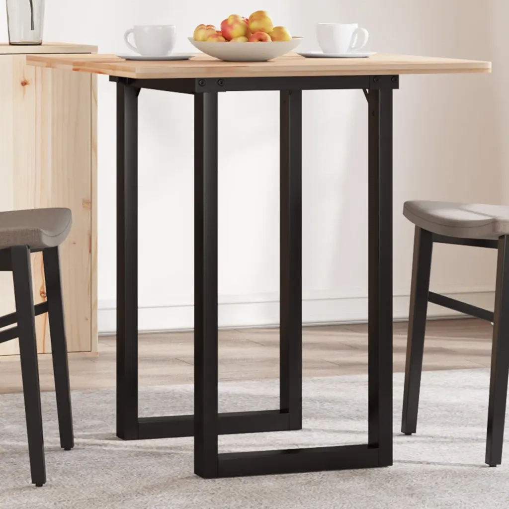 Telaio Gambe a O per Tavolo da Pranzo 60x40x73 cm in Acciaio