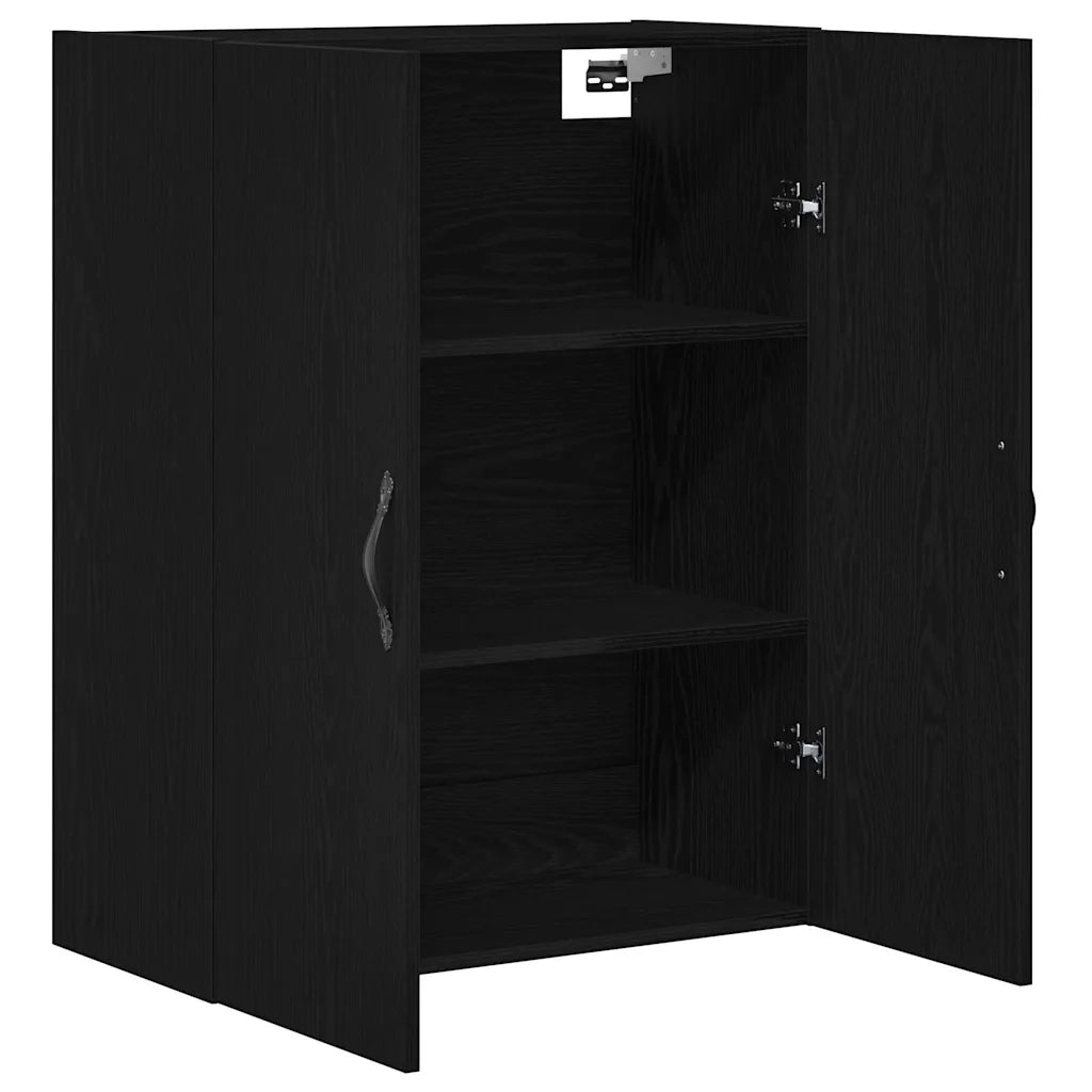 Mobile a muro Rovere Nero 69,5 x 34 x 180 cm Legno multistrato 862971