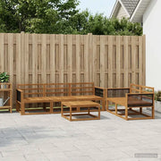 Set di divani da esterno 6 pcs Naturale