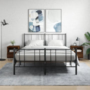 Comodini 2pz-Set di 2 Tavolino da notte Rovere Marrone 40x35x50 cm in Legno Multistrato 622246