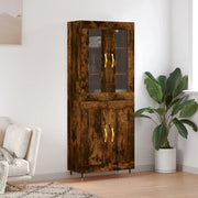 Credenza Rovere Fumo  69,5x34x180 cm in Legno Multistrato 3198326