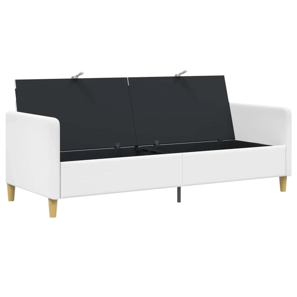 Divano con Storage Bianco 192 x 78 x 87 cm Poliestere 42036986
