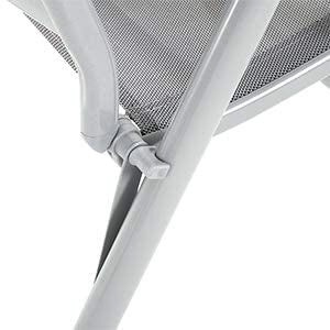 Set 2 sedie da giardino pieghevoli sedute da esterno robusto telaio in alluminio schienale regolabile in 8 posizioni portata 150 kg grigio 12_0000027