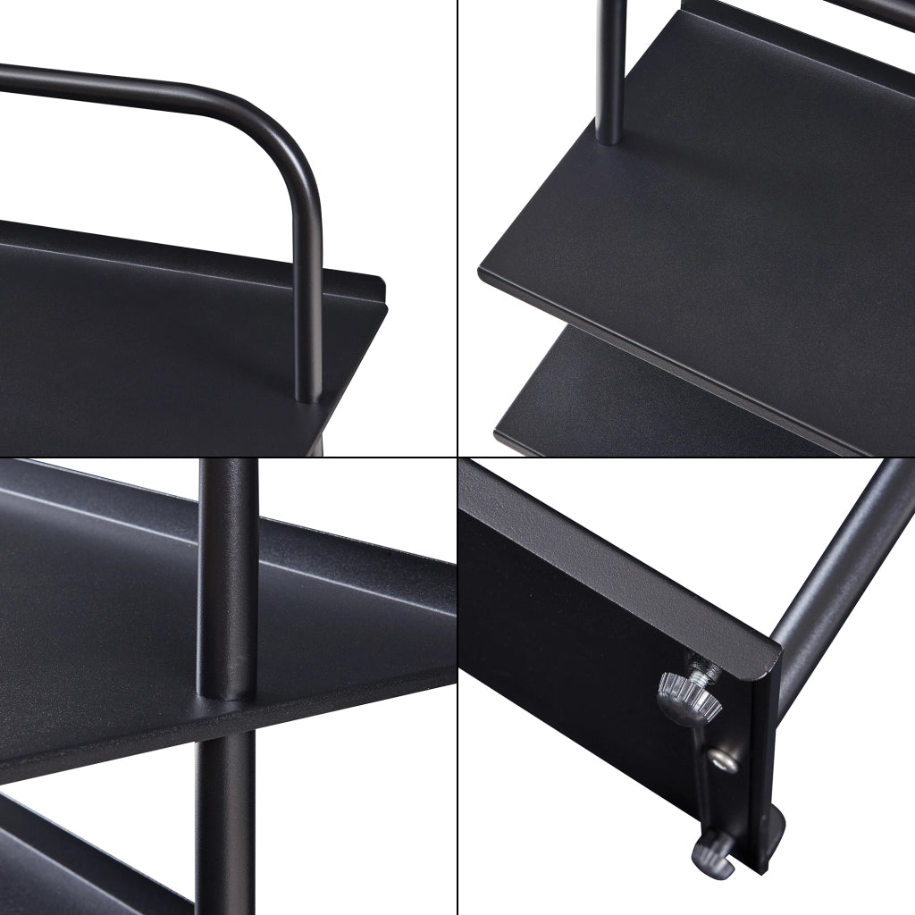 Scaffale Portascarpe Poytya Scarpiera a 3 Livelli 73 x 60 x 32 cm - Nero [en.casa]