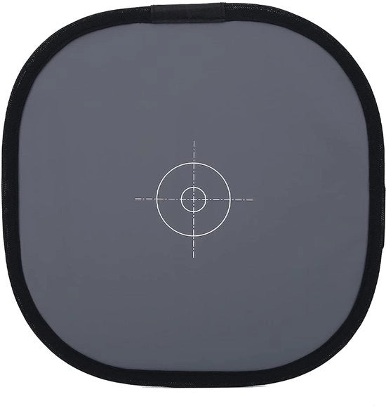 Riferimento per la composizione 30 cm - Opvouwabile - Canto grigio/bianco - Accessorio fotografico - Esposizioni coerenti - Fondamentale per i fotografi - Carta grigia