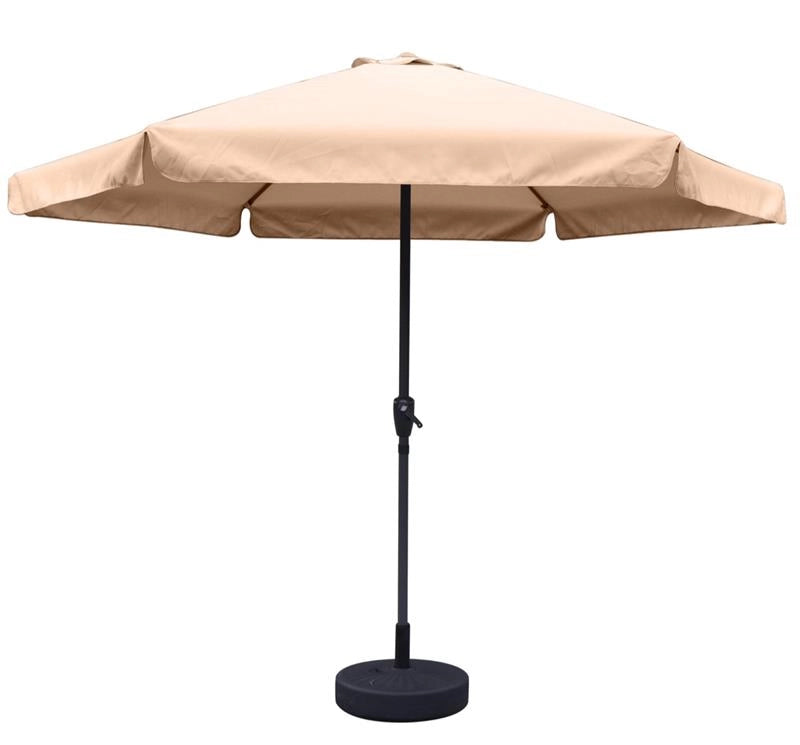 MAURY'S OMBRELLONE DA GIARDINO TONDO 3 MT CON BORDO COLORE ECRÙ TUBO Ø 40 MM
