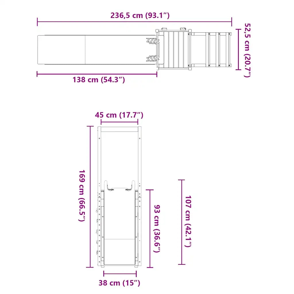 Set da Gioco da Esterno in Legno Massello di Douglas CFW9144342