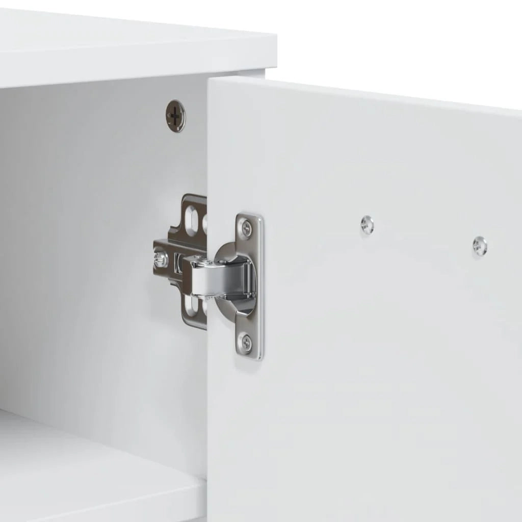 Scarpiera mobile contenitore per scarpe mobile per ingresso/corridoio/soggiorno legno ingegnerizzato bianco 02_0022119