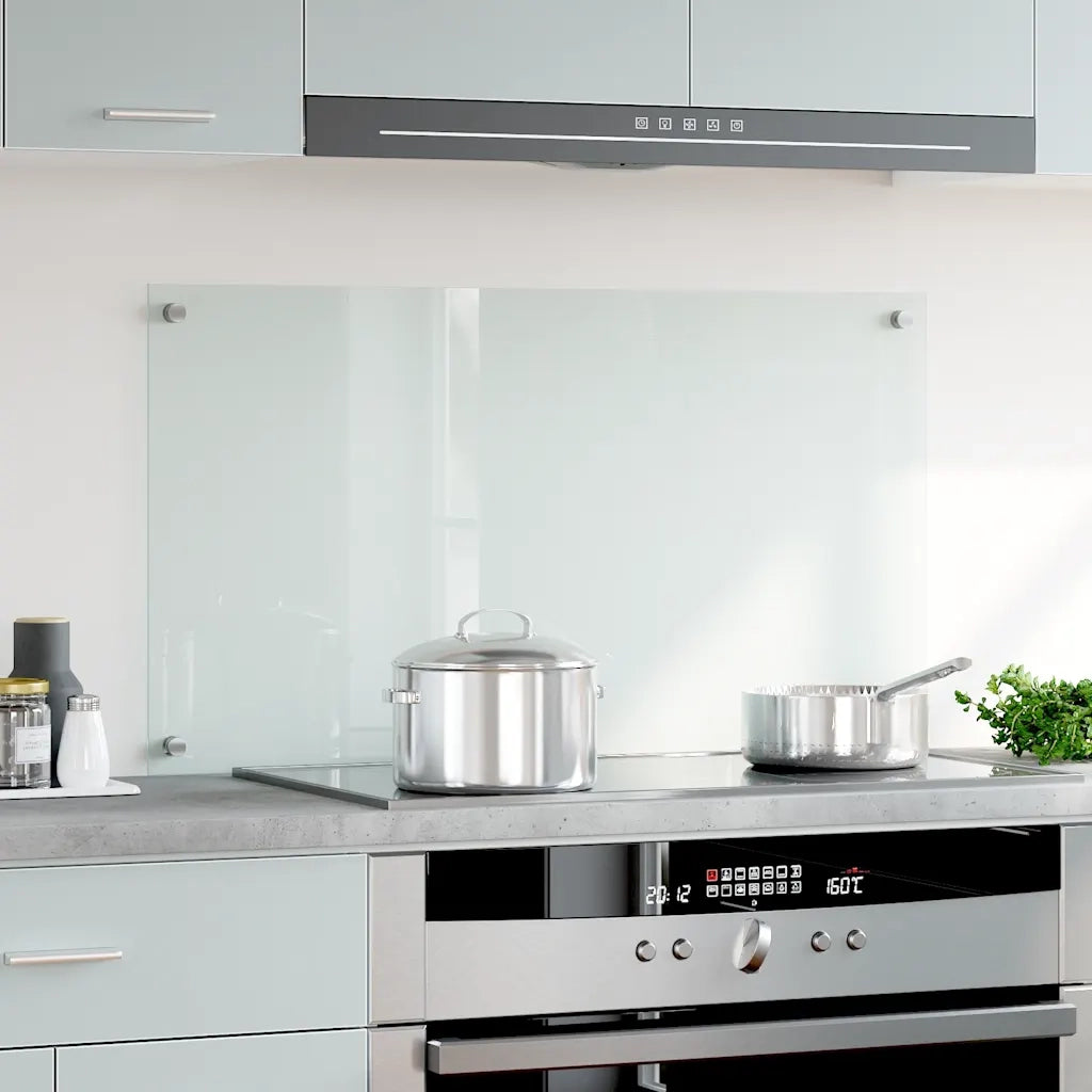 Paraschizzi per Cucina Trasparente 90x50 cm in Vetro Temperato CFW8107369