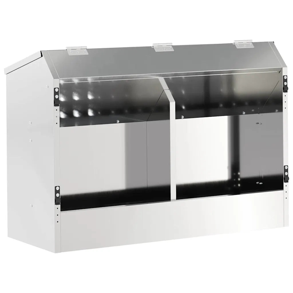 Mangiatore per conigli Argento 64.5 x 25.5 x 45.5 cm CFW1167354