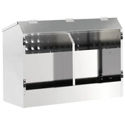 Mangiatore per conigli Argento 64.5 x 25.5 x 45.5 cm CFW1167354