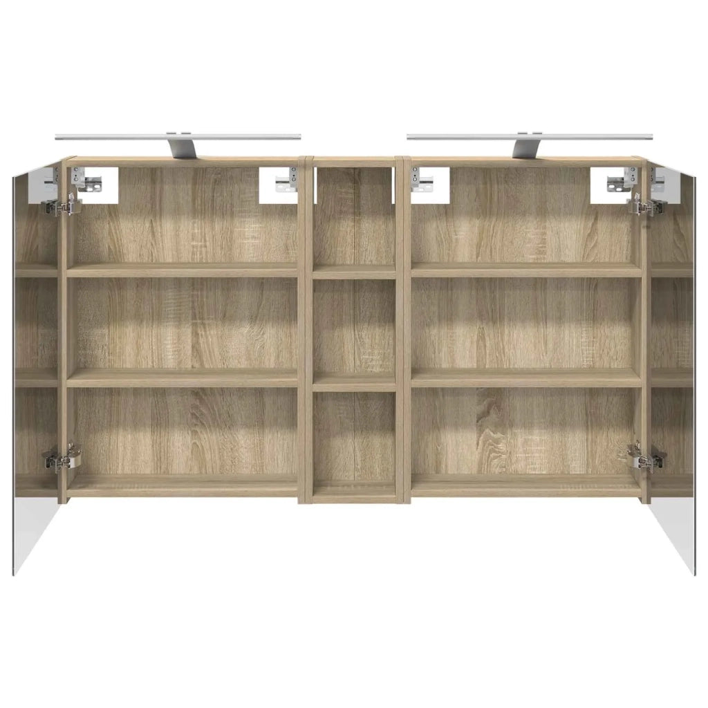 Set di Armadi da Bagno con lo scaffale 3 pcs 120 x 14,5 x 70 cm 3403754