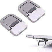 Alzata per Tastiera Portatile - Supporto per Laptop - Argento - Invisibile - Computer - Mini - 2 pezzi - Adatto per Tastiere - Adesivo Autoattacco