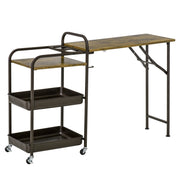 Tavolino da cucina ¨C zephmum ¨C 118x36,5x82 cm marrone