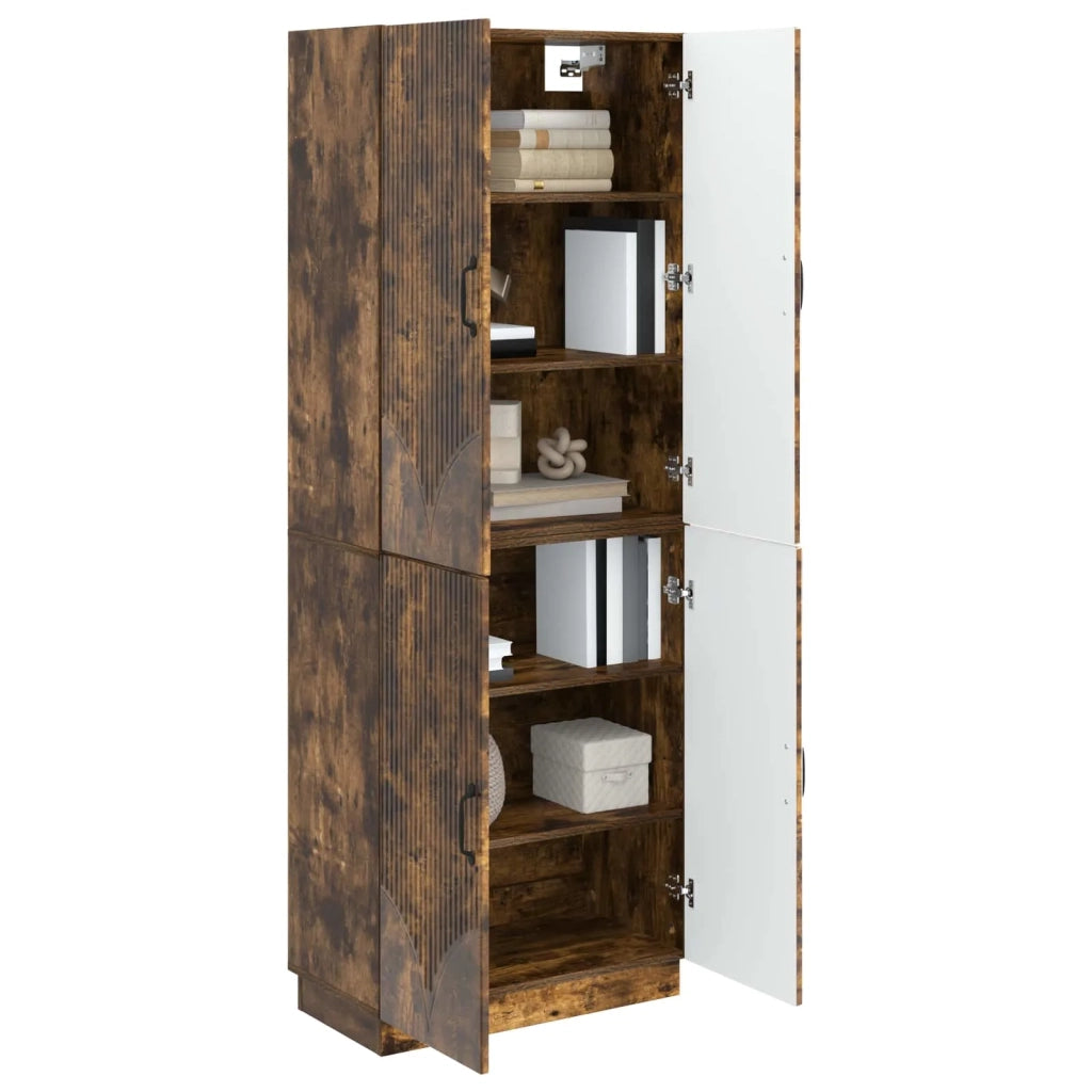 Set di armadi 2 pcs Rovere Fumo Legno ingegnerizzato 3416786