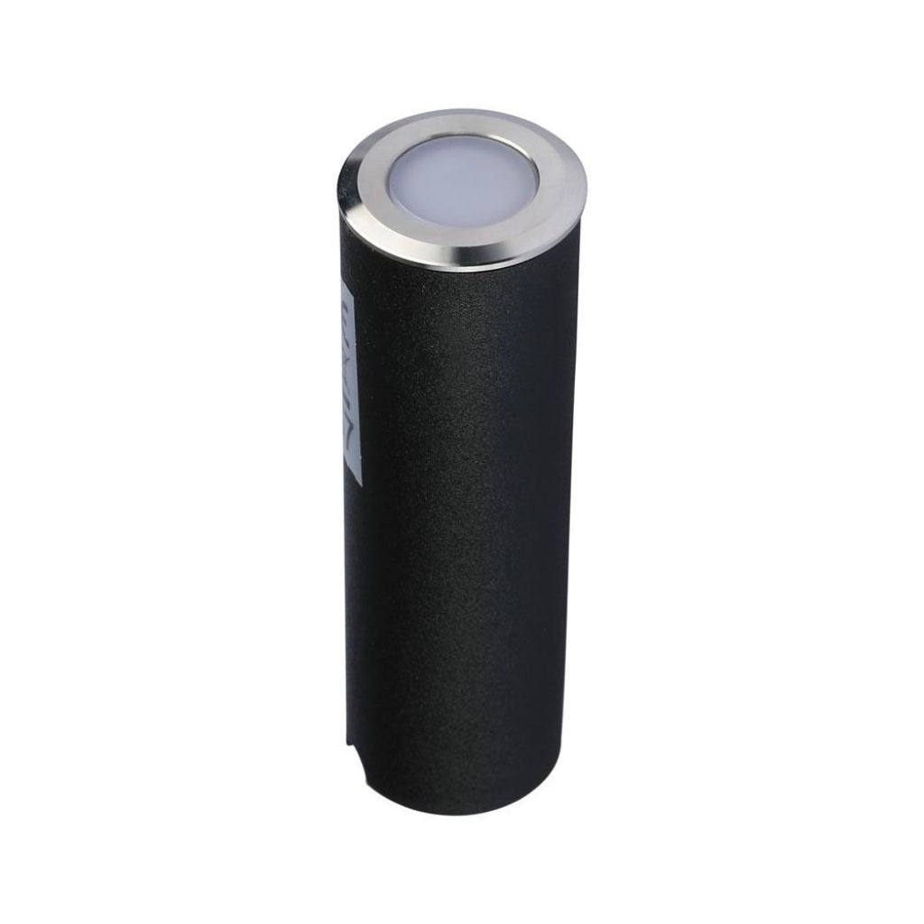 Faretto LED Segnapasso a Cilindro da Interramento 0,5W Colore Argento 12V 3000K IP67 Driver non Incluso