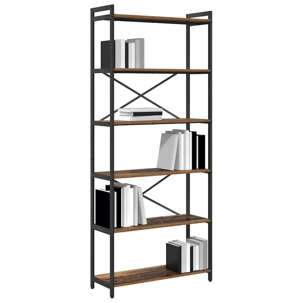 Libreria-Scaffale per Libri-Mobile di Stoccaggio Legno vecchio 40 x 30 x 85 cm Legno multistrato 292768