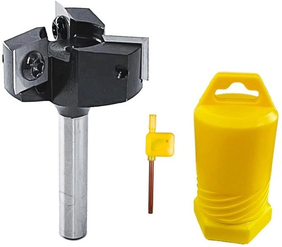 Frees 8 mm per schacht - plaatfrees invertibile - frees 12 mm piana - frees D33 mm in acciaio duro - frees per legno frees CNC - houtsnijders (8 x 33 mm)