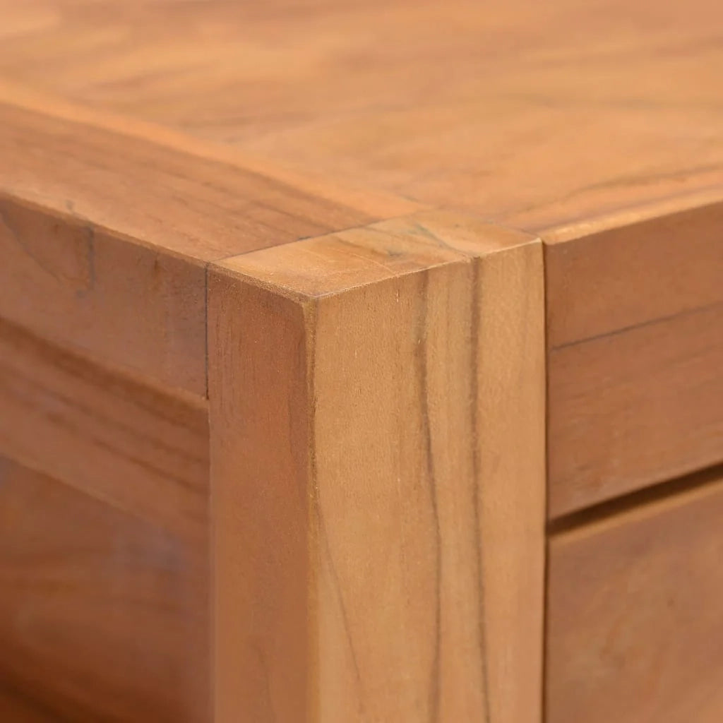 Mobile TV multimediale scaffale TV credenza mobile TV sala da pranzo soggiorno camera da letto 140 x 40 x 45 cm legno di teak marrone 02_0025938