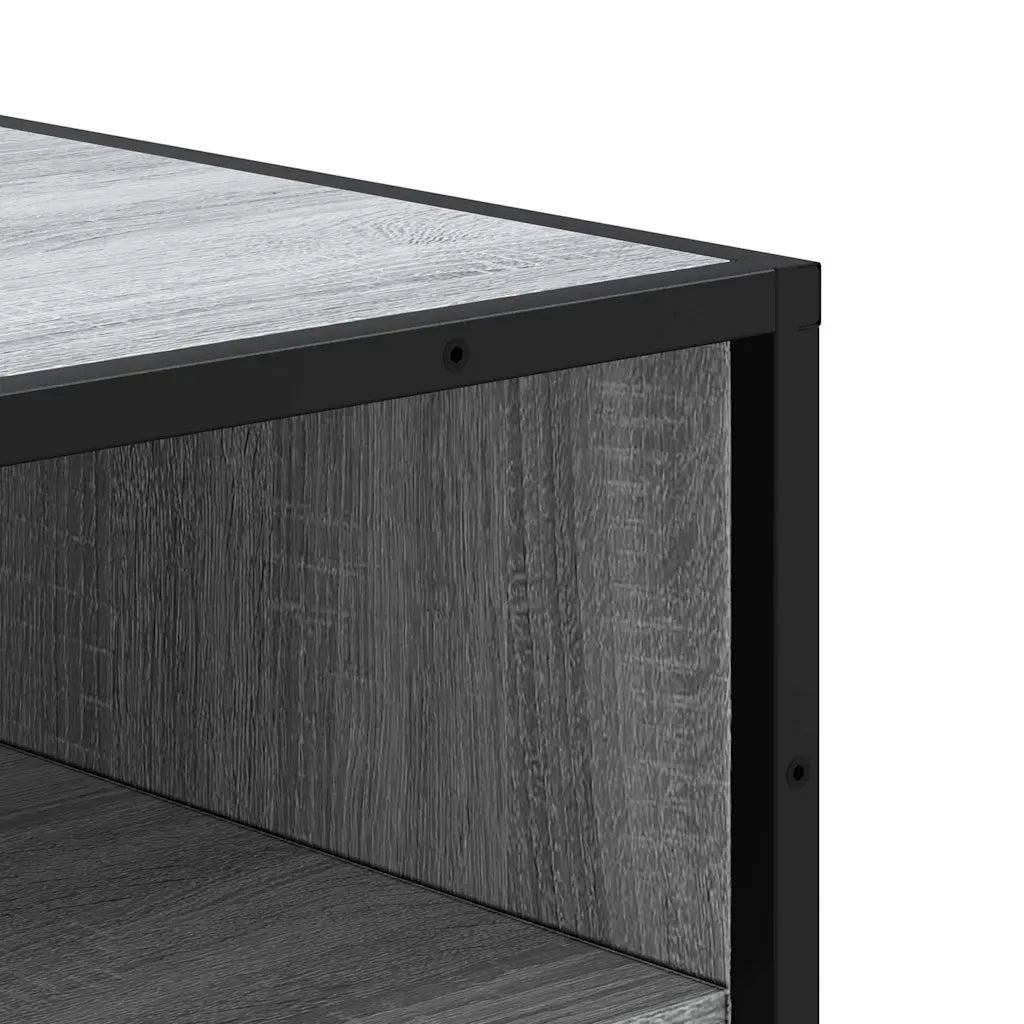 Scarpiera-Scaffale per scarpe Grigio Sonoma 48x38x97,5 cm in Legno Multistrato 464723