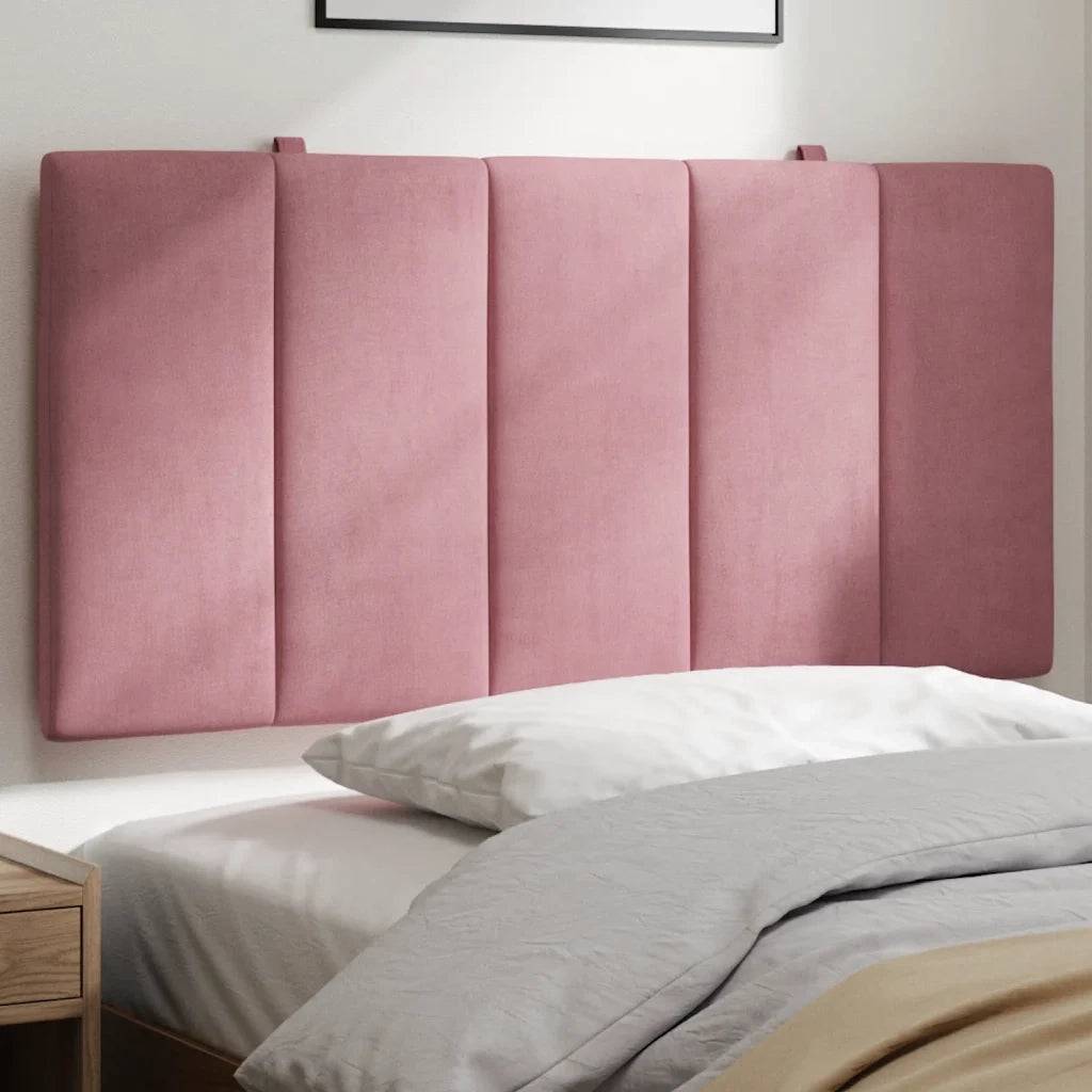Cuscino Testiera Hanko Rosa 100 cm in Velluto CFW6686693
