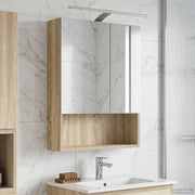 Mobiletto per specchio da bagno Rovere Sonoma 50 x 14,5 x 70 cm