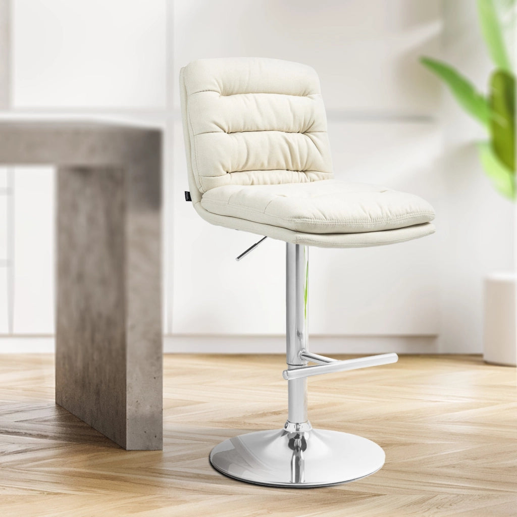 Barhocker Damar Stoff chrom