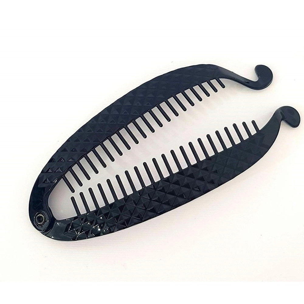 Trade Shop - Fermacoda Pesce Rombi 3d 11 Cm Banana Pettine Capelli Ferma Coda Codini Codino -