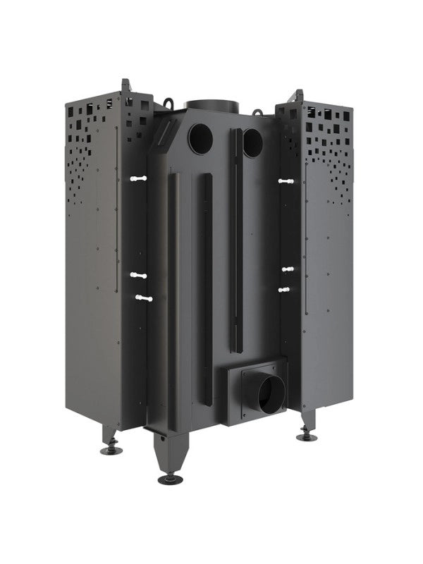 Caminetto ad angolo Nero Inserto Apertura sinistra Energy Up 75x50x47 (15,1 kW) ECO