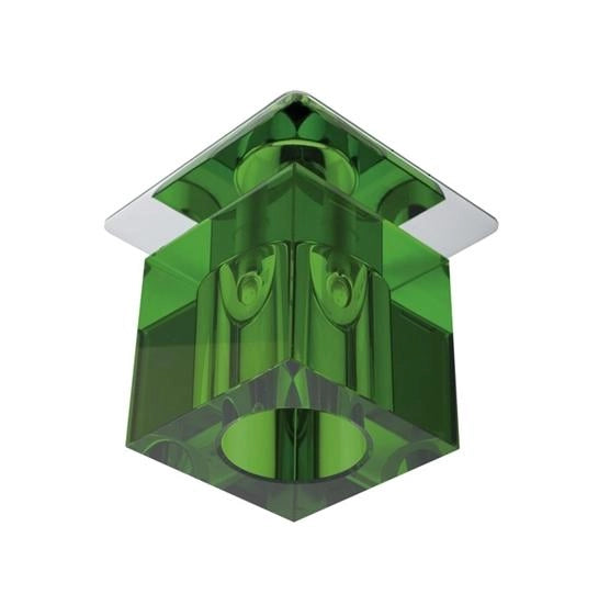 Plafoniera cromata cristallo verde 1xG4 SK-19 Candellux