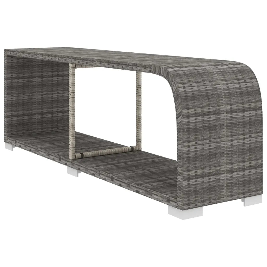 vidaXL Set Divani da Giardino 10 pz con Cuscini in Polyrattan Grigio