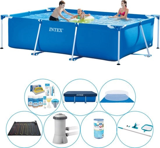 Piscina a forma rettangolare 300x200x75 cm - Kit per piscine