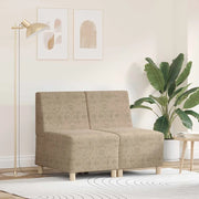 Unità di Divano Modulare Senza Braccioli 2 pcs Grigio chiaro 3399789