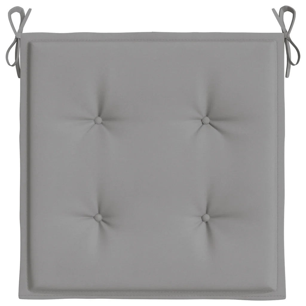 Cuscini per Sedia 6 pz Grigi 40x40x4 cm in Tessuto Oxford 314005