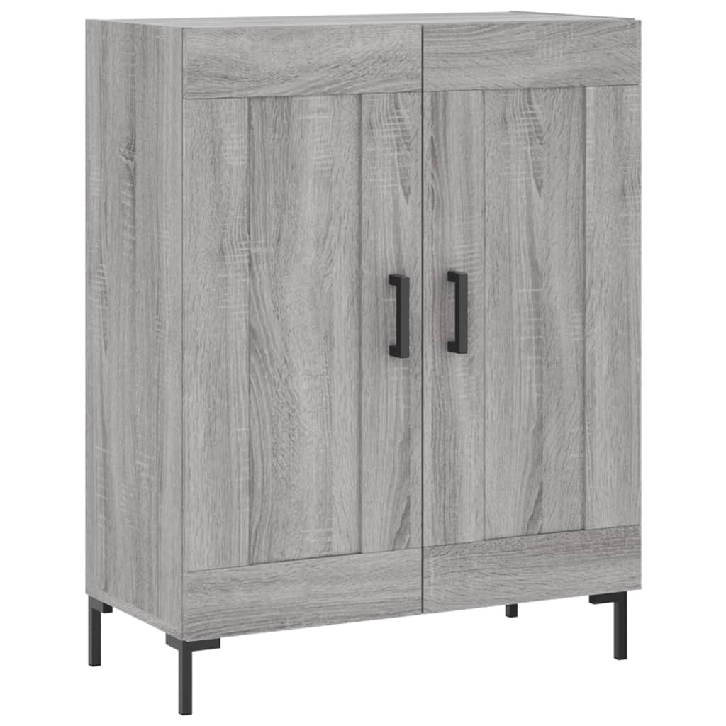Buffet credenza cassettiera armadio mobile contenitore organizer cucina soggiorno Sonoma 69,5 x 34 x 90 cm legno ingegnerizzato grigio 02_0036438