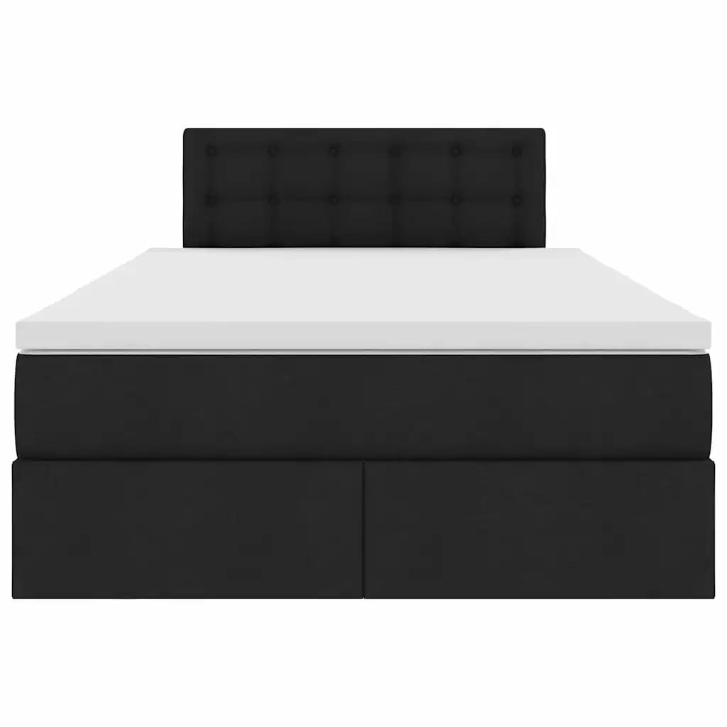 Letto con contenitore e materasso Nero 120 x 200 cm 3370628