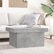 Tavolino Salotto Grigio Cemento 80x55x40 cm Legno Multistrato 840866