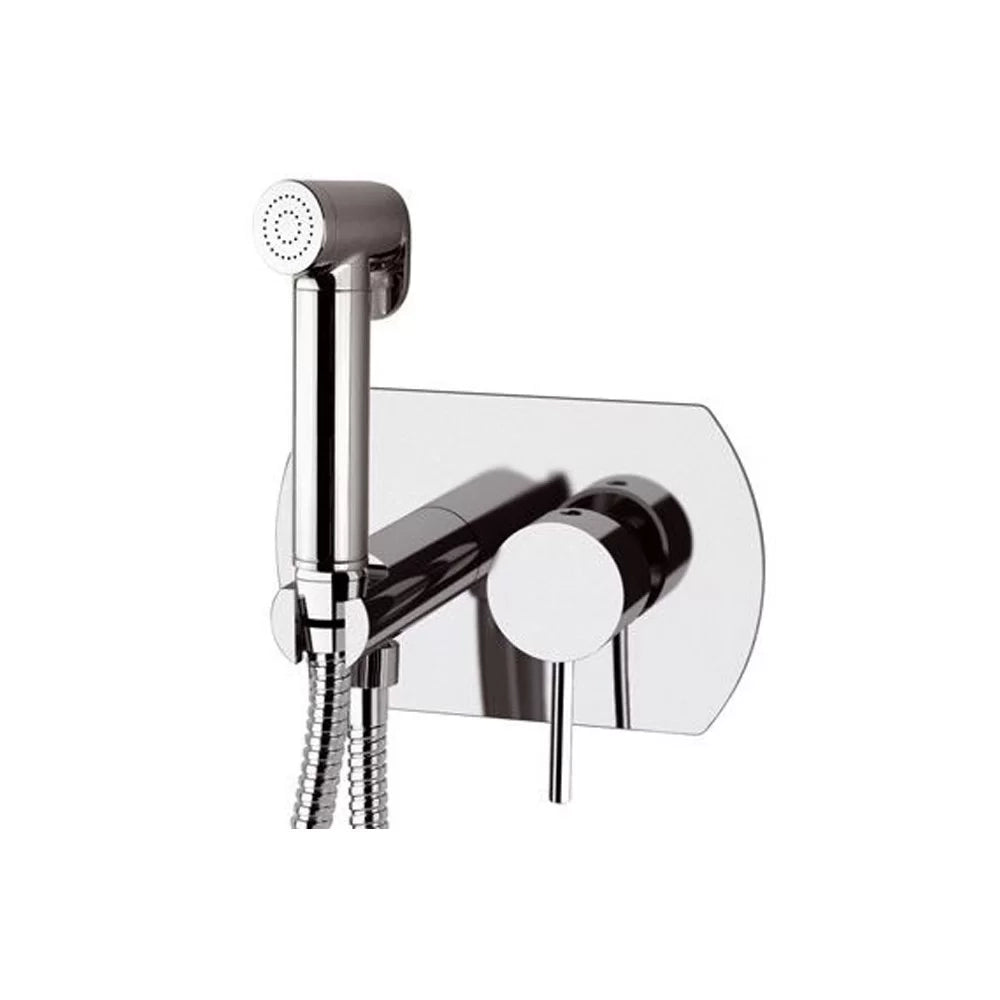 Miscelatore a incasso per shut off con piastra orizzontale cromato - Serie X Style